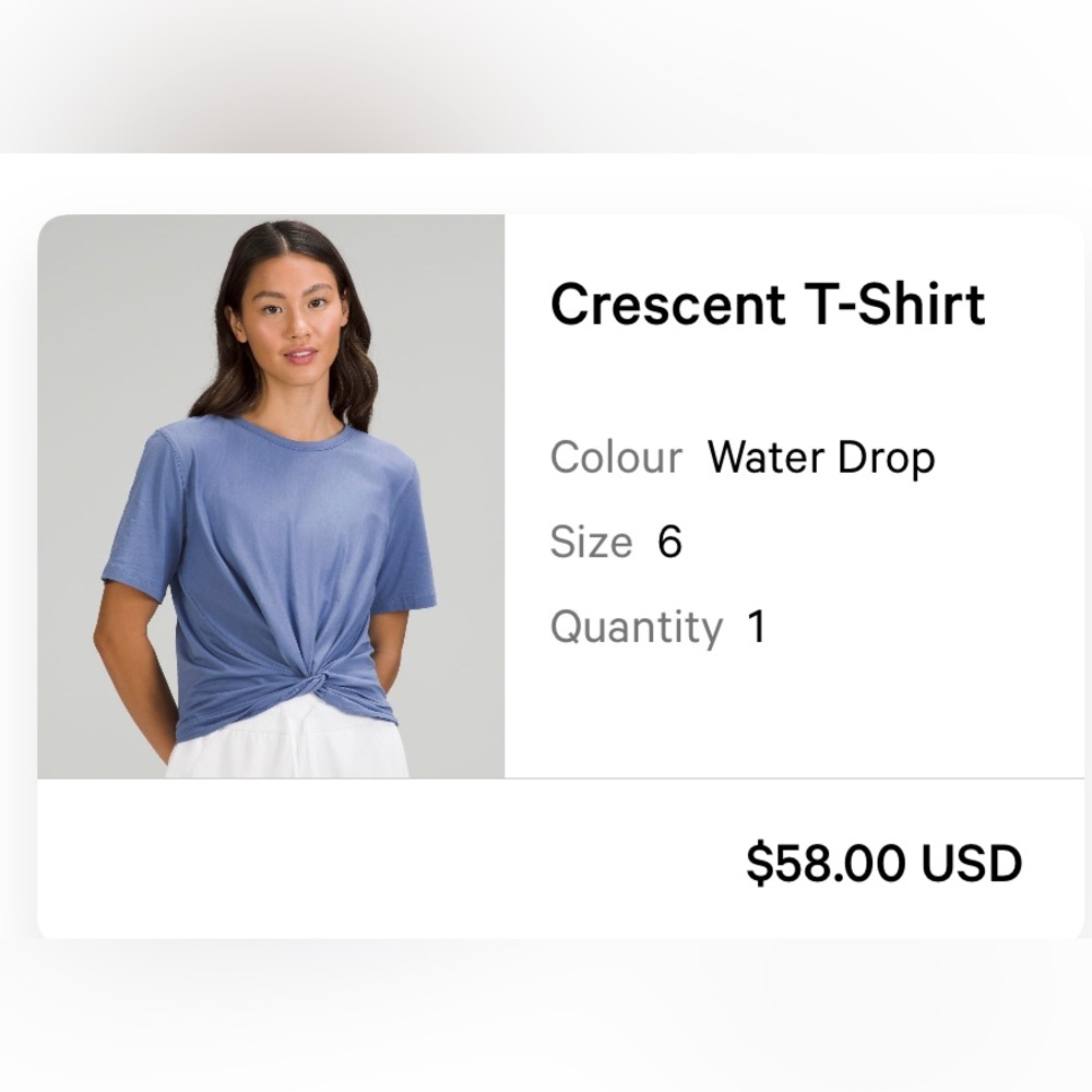lululemon athletica Crescent T-Shirt - Water Drop Blue